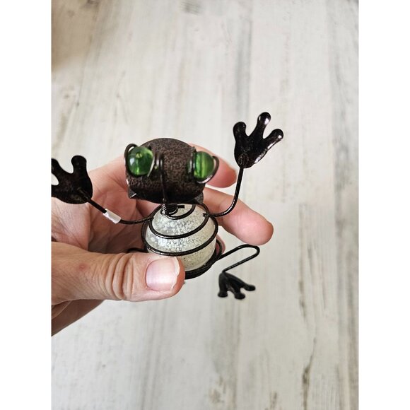 Metal frog decor unique jumping spring - Picture 5 of 7